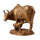 Brass Cow and Calf Statue for Home Decor