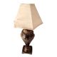 Traditional Bell Metal Table Lamp with Shade