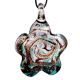 Flower Multicolor Lampwork Glass Pendant for Jewellry Making - 1 Piece