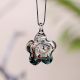 Flower Multicolor Lampwork Glass Pendant for Jewellry Making - 1 Piece
