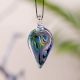 Leaf Multicolor Lampwork Glass Pendant for Jewellry Making - 1 Piece