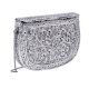 Hand Carved Silver Plated Purse With Chain