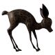 Handmade Brass Baby Deer Statue in English Art