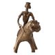 Brass Animal & Rider Statue with Fine Finish