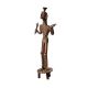 Vintage Brass Lady Statue in Tribal Art