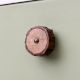 Brown Wooden Round Dresser Knobs