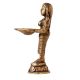 Brass Statue Of Deepalakshmi Holding Diya