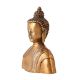 Brass Buddha Bust Statue for Decor
