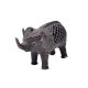 Brass Dhokra Style Elephant Statue With Trunk Up