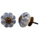 Blue Leaf Dresser Knob