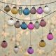 Set of 12 Glass Distressed Christmas Balls Ornamets For Tree Decoration