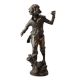 Brass Grape Picker Figure Statue of a Young Boy