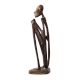 Brass Elongated Old African man Statue