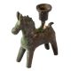 Brass Dhokra Horse With Candle Stand