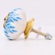 Old Turquoise Leaf Dresser Knob