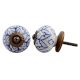 Blue Flower Dresser Knob