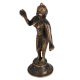 Vintage Brass Radha Rani Statue in Black Finish