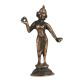 Vintage Brass Radha Rani Statue in Black Finish