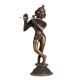 Vintage Lord Krishna Statue in Black Finish