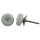 White Green Ceramic Crackle Dresser Knob