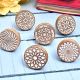Indianshelf 24 Pack - Boho Knobs - Wood Knobs