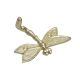 Golden Iron Dragonfly Key Wall Hooks