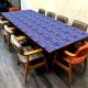 Blue Coloured Wood and Resin Table Top for Decoration