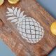 Pineapple Carved Wooden Chopping Board for Meat, Veggies and Fruits