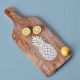 Pineapple Carved Wooden Chopping Board for Meat, Veggies and Fruits