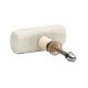 White Hammer Stone Dresser Knobs