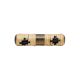 Brown and Black Rattan T Bar Dresser Knobs