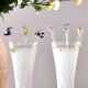 Reusable 6 Pieces Animal Stirrer Glass Swizzle Sticks for Cocktail Party