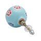 Turquoise Round Ceramic Floral Cabinet Knobs