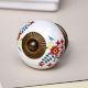 Ceramic Multicolor Floral Pattern Cabinet Knobs