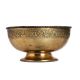 Golden Engraved Brass Bowl for Decor