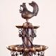Handmade Brass Oil Lamp with Multiple Jyots for Decoration