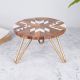 Brown and White Handcrafted Cake Stand for Dessert or Fruit