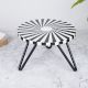 Round Cake Stand in Black and White Colour