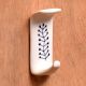 White Ceramic Blue Floral Adhesive Wall Hook
