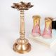 7 Jyots Brass Oil Lamp for Pooja