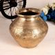Indian Brass Used Water Pot for Rituals