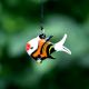 Assotrted Multicolor Glass Fish Christmas Tree Decorations Ornament Set of 10 Pcs
