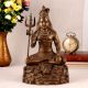 Brass Seated Lord Shiva Statue for Decor
