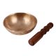 Golden Singing Bowl with Wooden Mallet