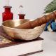 Handcrafted Singing Bowl with Wooden Mallet