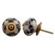 Black Floral Dresser Knob