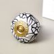 Black Flower Dresser Knob