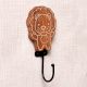 Brown Wooden Lion Wall Hooks For Kids