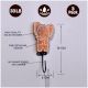 Brown Wooden Elephant Decorative Wall Hooks