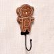 Brown Wooden Monkey Wall Hooks For Hanging